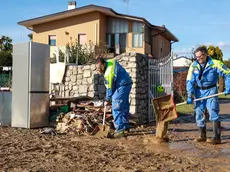 I momenti più duri a Versa dopo l’alluvione Foto Tibaldi