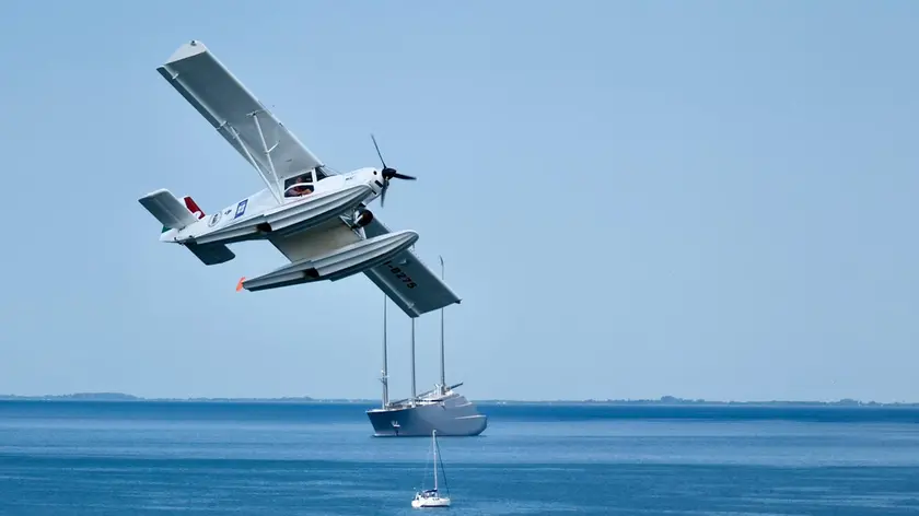 Idrovolante sora il golfo di Trieste (Silvano)