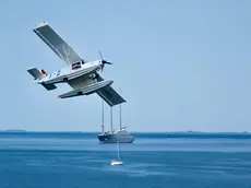 Idrovolante sora il golfo di Trieste (Silvano)