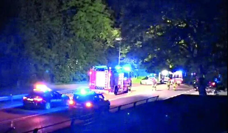I soccorsi sul luogo dell'incidente