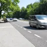 La strada del Vallone il giorno dopo lo schianto mortale (Tibaldi)