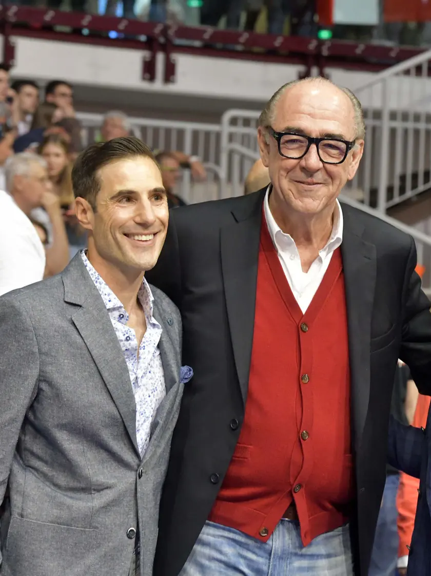 L’ex presidente Mario Ghiacci assieme a Paul Matiasic (foto Francesco Bruni)