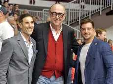 L’ex presidente Mario Ghiacci assieme a Paul Matiasic (foto Francesco Bruni)
