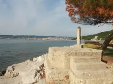 Il tratto di costiera muggesana all'altezza di Punta Olmi