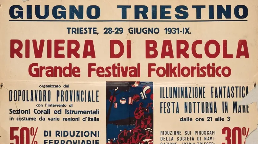 Uno dei manifesti del Giugno triestino