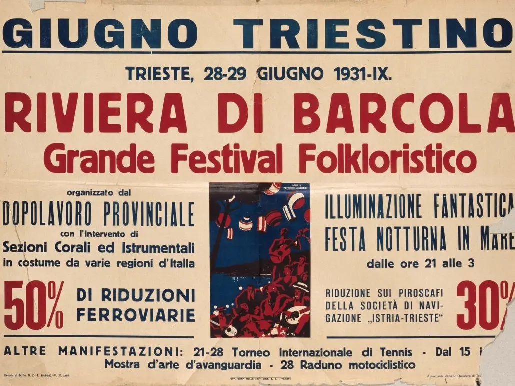 Uno dei manifesti del Giugno triestino