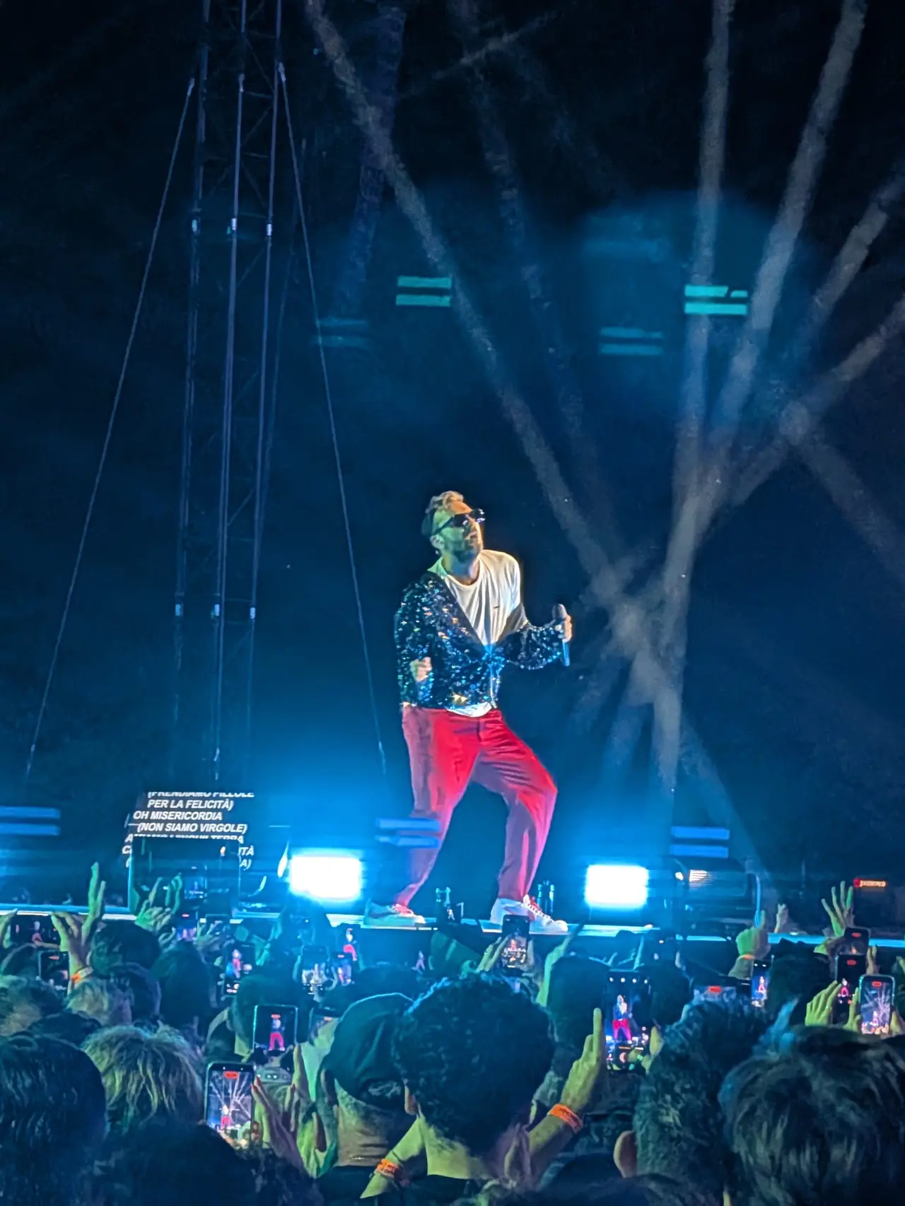 Cesare Cremonini sul palco a Gorizia
