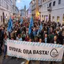 Una protesta dei No Ovovia a Trieste (Lasorte)
