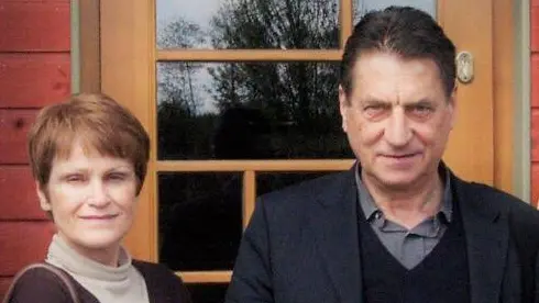 Joanna Ugniewska con Claudio Magris