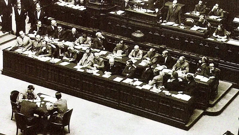 La seduta inaugurale dell’Assemblea Costituente nel 1946 (foto archivio storico della Camera)