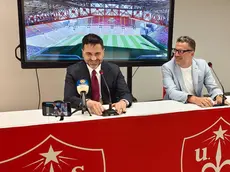 La presentazione del nuovo direttore generale della Triestina D'Aniello (Bruni)