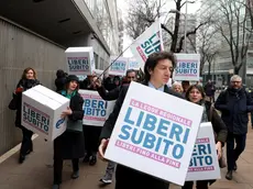 Cappato dell'associazione Luca Coscioni durante una manifestazione per il Fine vita
