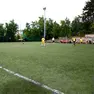 Il campo a 7 Trifoglio, in via delle Campanelle a Trieste, dove il sessantenne è stato colto da un infarto