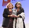 Il Premio Luchetta assegnato a Francesca Albanese lo scorso novembre (foto Andrea Lasorte)