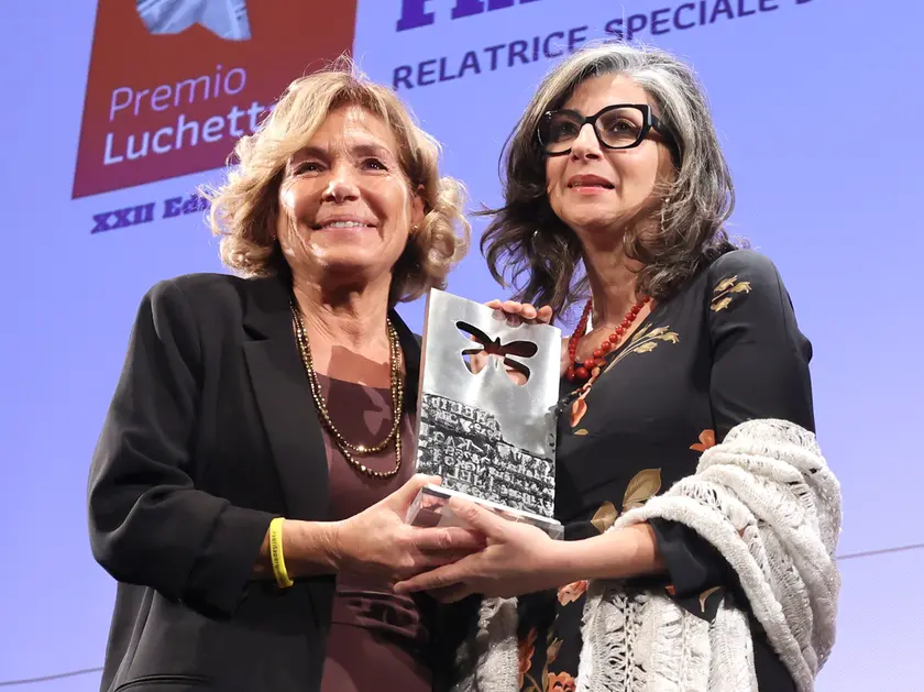 Il Premio Luchetta assegnato a Francesca Albanese lo scorso novembre (foto Andrea Lasorte)