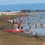 Bagnanti sulla spiaggia di Lignano Pineta