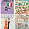 I disegni realizzati dai partecipanti al concorso grafico dei carabinieri