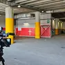 La sede della Triestina dove è in corso il blitz della Finanza (Lasorte)