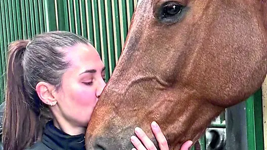 Donatella Mecchia con il suo cavallo Velvet