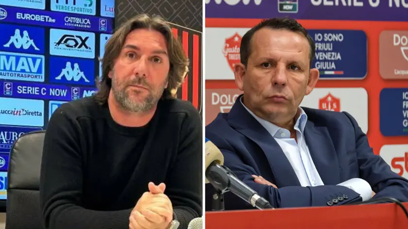 Claudio Ferrarese è reduce da una stagione alla Lucchese e, a destra, l’ex Daniele Delli Carri
