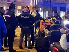 Un intervento notturno delle forze dell'ordine in centro a Trieste (foto d'archivio)