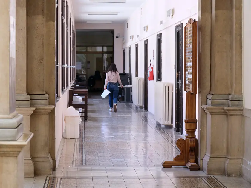 L’interno del tribunale di Trieste Foto Massimo Silvano