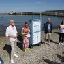 La presentazione dello scivolo per disabili al Pedocin Foto Lasorte