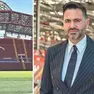 Il dg alabardato Giuseppe D’Aniello e lo stadio Nereo Rocco (foto Lasorte)