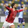 La gioia di Enrico Celeghin dopo un gol con la Triestina Foto Lasorte