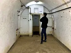 Una parte dell’interno del maxi bunker scoperto dal ventenne goriziano Paolo Visintin, appassionato di storia, sul monte Calvario