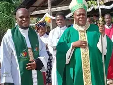 Da sinistra padre Adelino Novais Amado e don Osorio