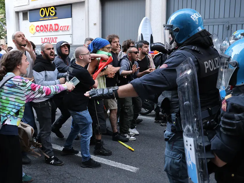 Il corteo antifascista del 19 maggio scorso