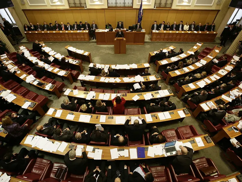Zagabria - Una veduta dell’interno del Sabor, il Parlamento croato