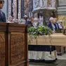 Un momento dei funerali di Benito Rocco Foto Silvano