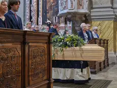 Un momento dei funerali di Benito Rocco Foto Silvano