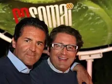 Marco Pasqualini, a sinistra, assieme al fratello Giorgio "Jojo"
