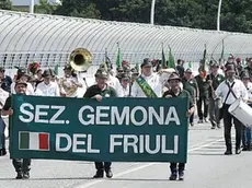 Gli alpini della sezione di Gemona