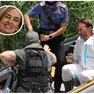 Il medico legale Antonello Cirnelli a bordo dell'imbarcazione usata per raggiungere il punto del ritrovamento del corpo di Chiara Guerra (nel tondo). Foto Bortoluzzi
