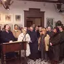 Fulvia Costantinides con accanto il figlio al Museo Sartorio (foto archivio Lasorte)