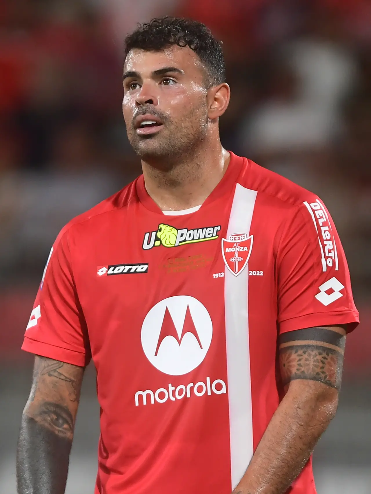 Andrea Petagna con la maglia del Monza (foto LaPresse)