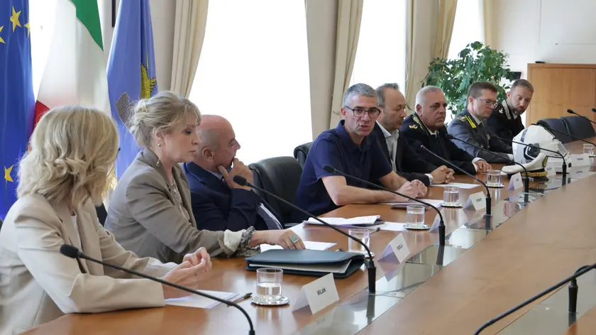 La conferenza stampa (foto Andrea Lasorte)
