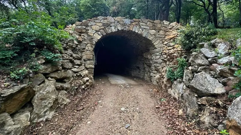 Il recupero dell’antica strada carrozzabile (fotoservizio Francesco Bruni)