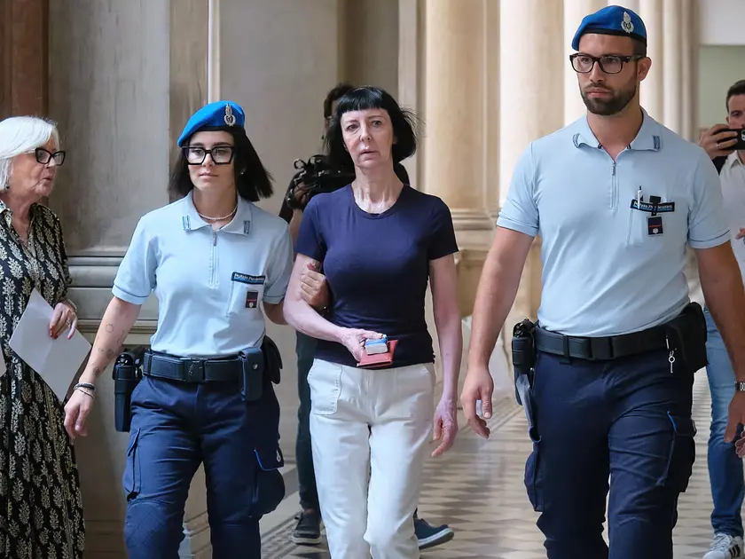 Erika Podmenich in Tribunale a Trieste (foto Massimo Silvano)