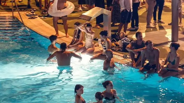 Una festa nel Parco acquatico di Grado durante la scorsa stagione
