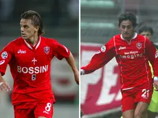 Daniele Galloppa e Alberto Aquilani in maglia rossolabadata (foto archivio Lasorte)