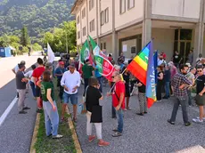 La protesta al valico di Stupizza