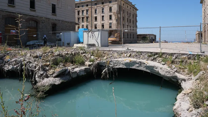 Lo scavo nei pressi del Molo IV (fotoservizio Massimo Silvano)