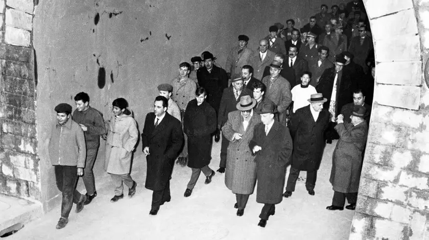 L’inaugurazione della Galleria di Muggia del 1962