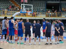 La nazionale si allena al PalaBigot (foto Daniele Tibaldi)