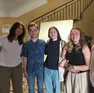 Un gruppo di maturandi al liceo Dante di Trieste